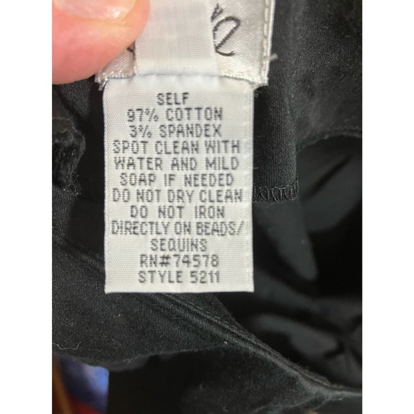 Cache Floral Embroidered Pants Size 6 - Picture 6 of 6